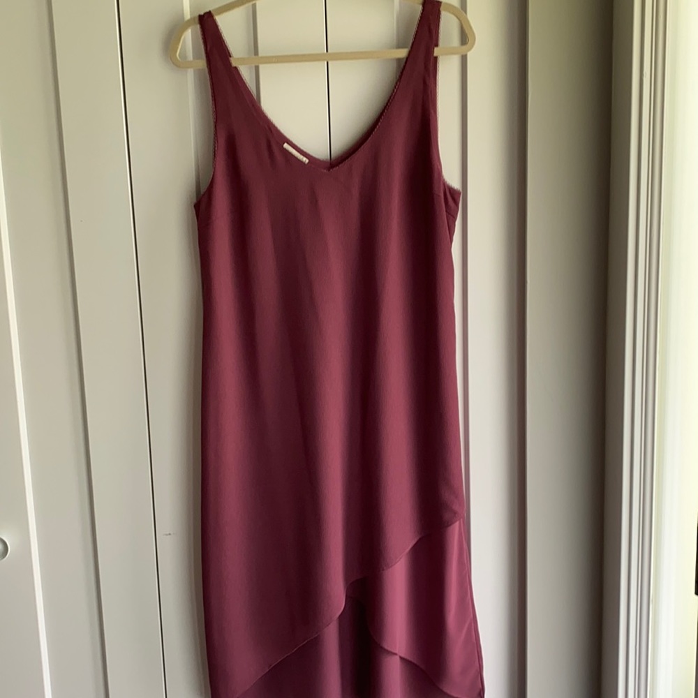 Burgundy Slip Dress